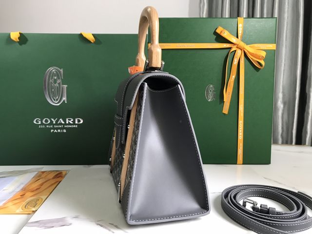 Goyard original canvas saigon structure PM bag GY0075 grey