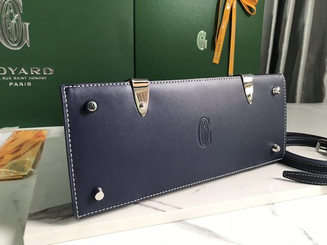 Goyard original canvas saigon structure PM bag GY0075 navy blue