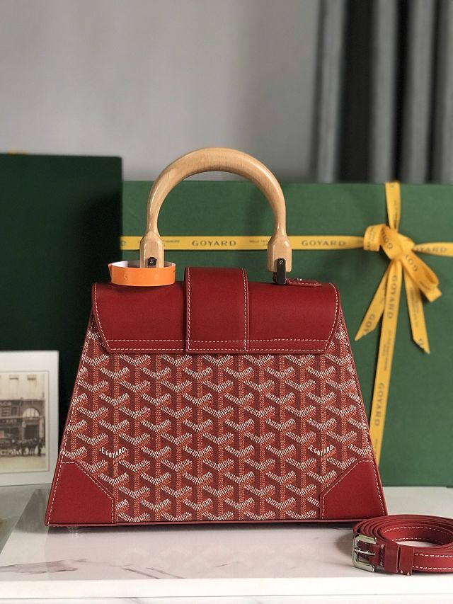 Goyard original canvas saigon structure PM bag GY0075 red