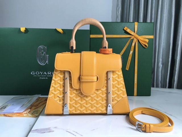 Goyard original canvas saigon structure PM bag GY0075 yellow