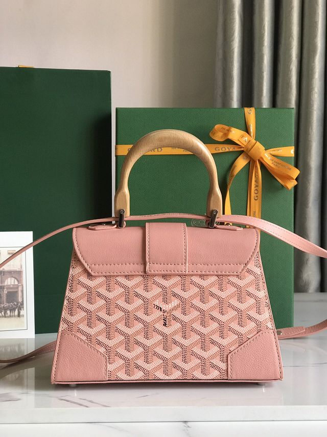 Goyard original canvas saigon structure mini bag GY0009 pink