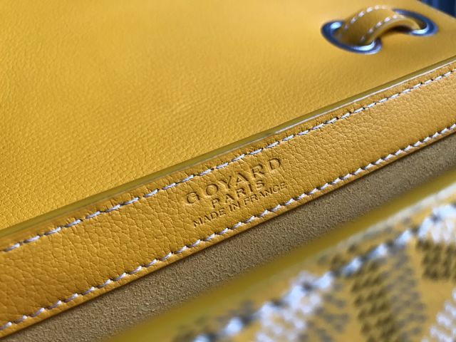 Goyard original calfskin&canvas saint honore 233 bag GY0077 yellow