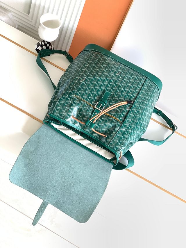 Goyard original canvas alpin MM backpack GY0076 green