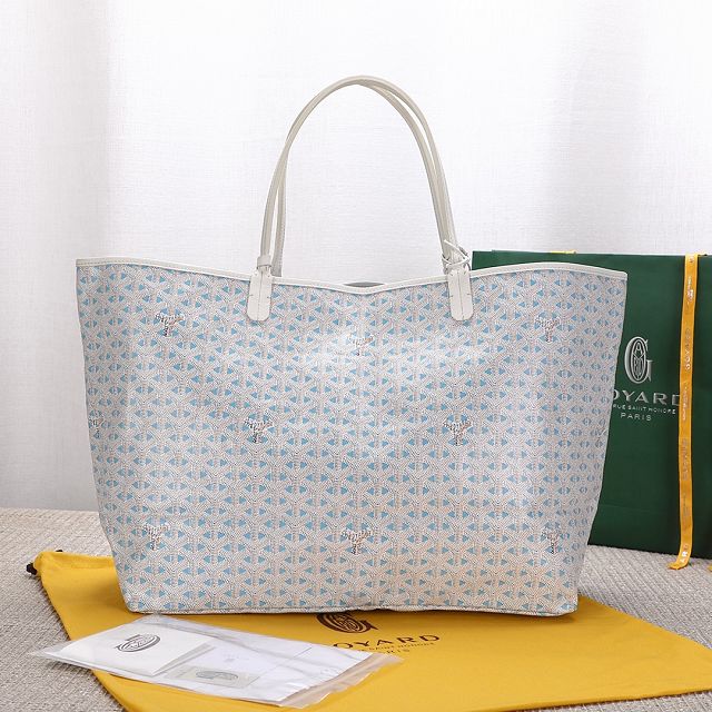 Goyard original canvas saint louis GM bag GY0079 white&blue