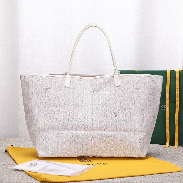 Goyard original canvas saint louis GM bag GY0079 white&pink