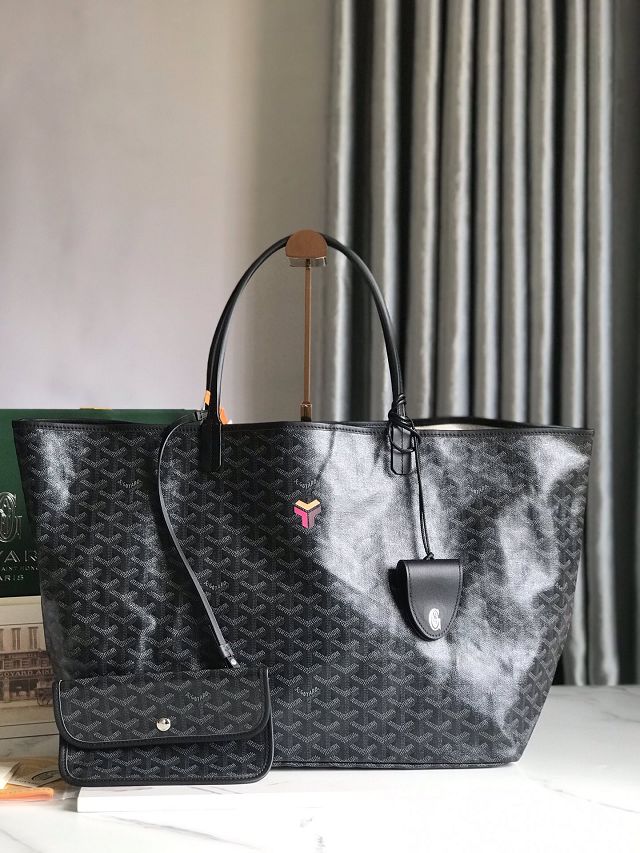 Goyard original canvas saint louis GM bag GY0083 black