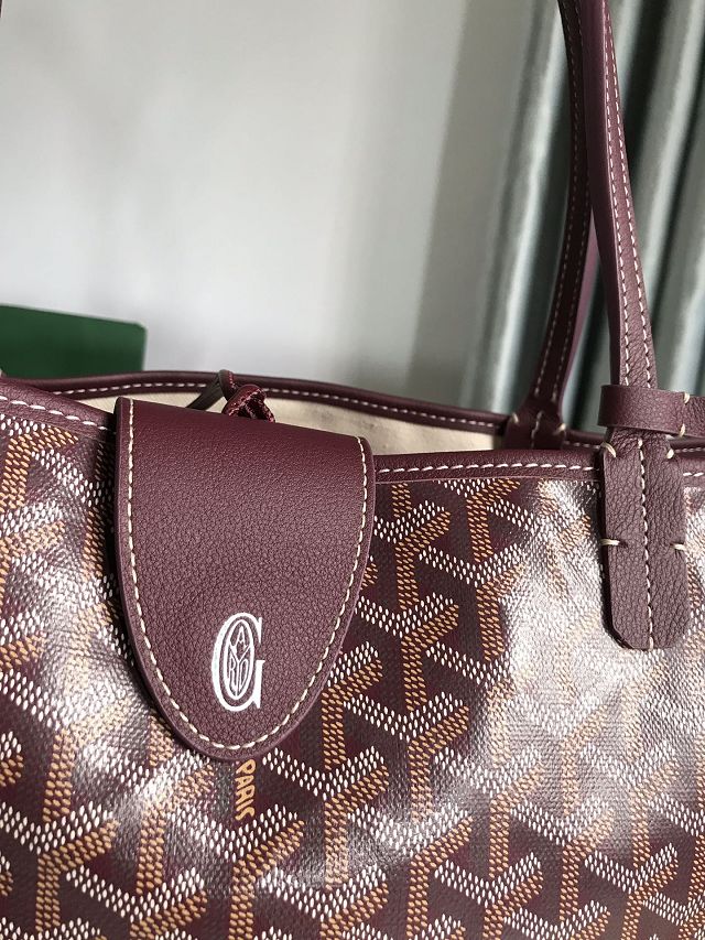 Goyard original canvas saint louis GM bag GY0083 burgundy