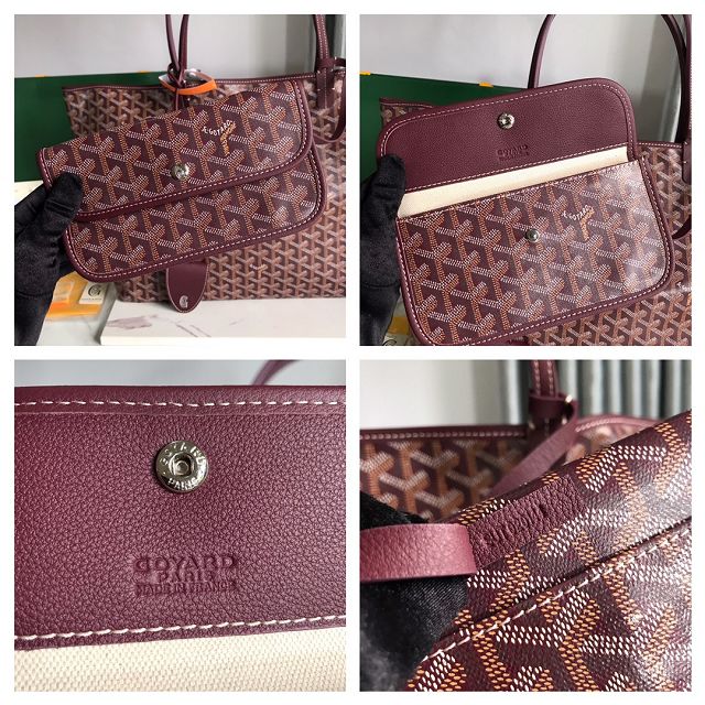 Goyard original canvas saint louis GM bag GY0083 burgundy