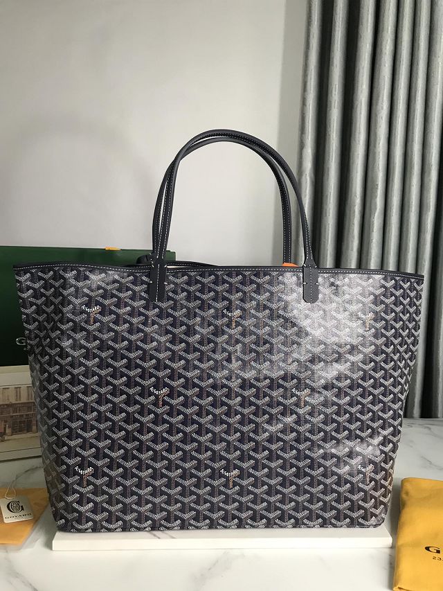 Goyard original canvas saint louis GM bag GY0083 navy blue