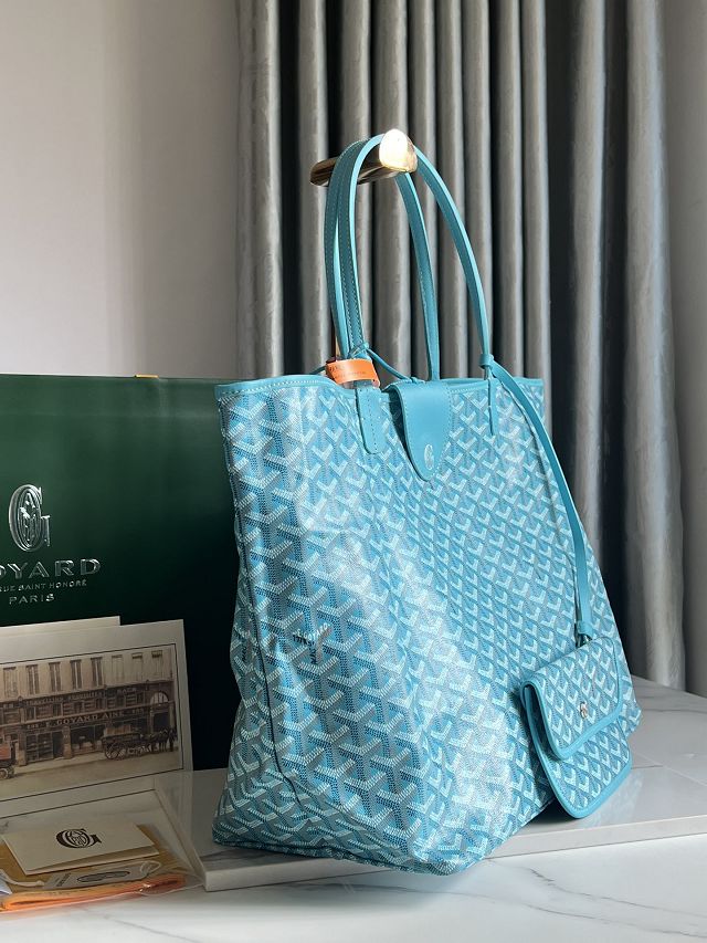 Goyard original canvas saint louis GM bag GY0083 sky blue