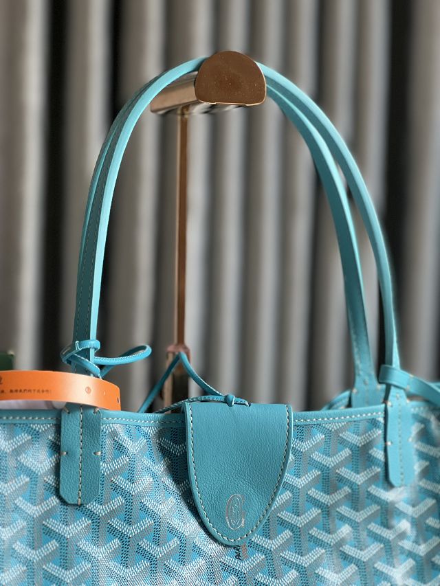 Goyard original canvas saint louis GM bag GY0083 sky blue