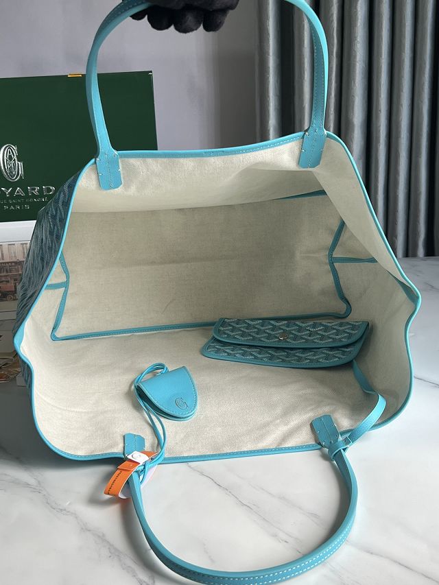 Goyard original canvas saint louis GM bag GY0083 sky blue