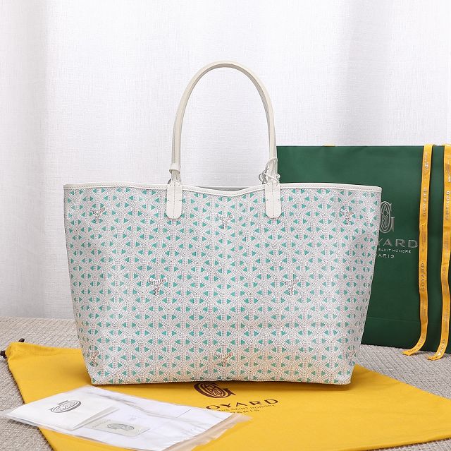 Goyard original canvas saint louis PM bag GY0078 white&green