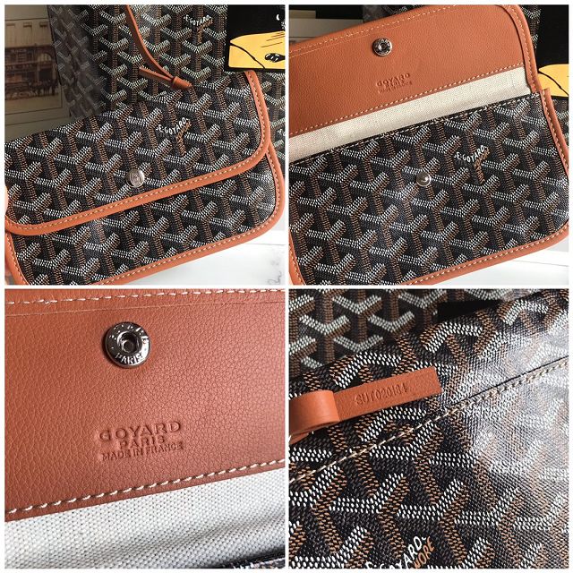 Goyard original canvas saint louis PM bag GY0080 black&brown