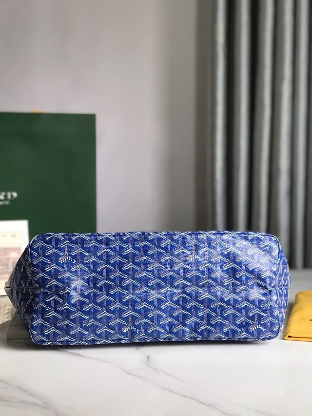 Goyard original canvas saint louis PM bag GY0082 blue