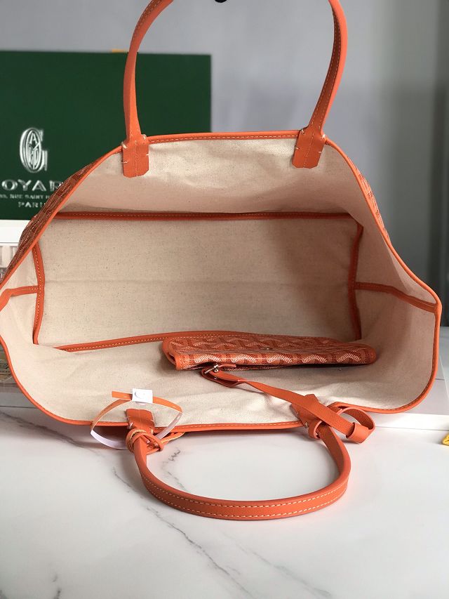 Goyard original canvas saint louis PM bag GY0082 orange