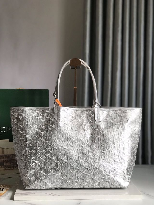 Goyard original canvas saint louis PM bag GY0082 silver