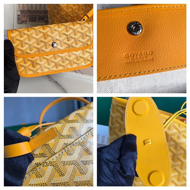 Goyard original canvas saint louis PM bag GY0082 yellow