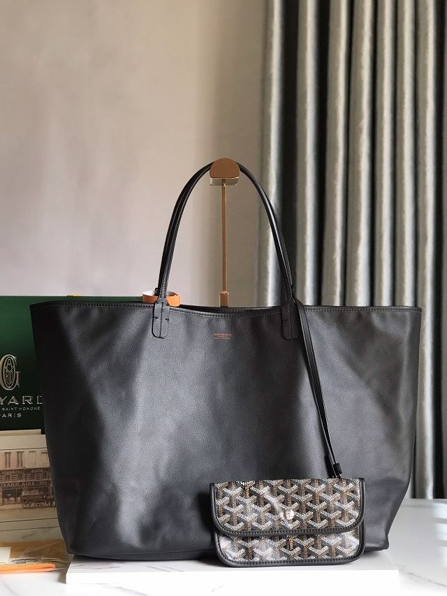 Goyard original calfskin&canvas reversible anjou GM bag GY0088 black