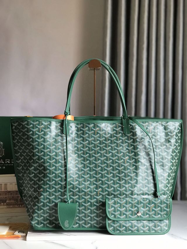 Goyard original calfskin&canvas reversible anjou GM bag GY0088 green