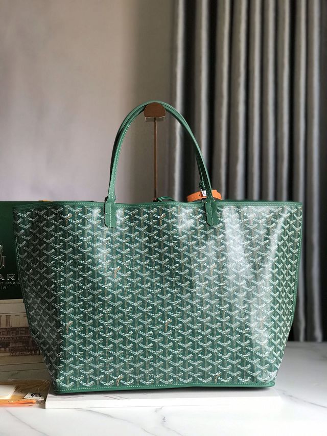 Goyard original calfskin&canvas reversible anjou GM bag GY0088 green