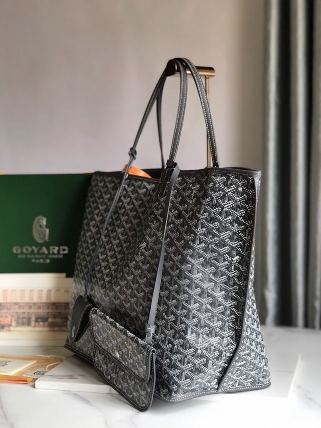 Goyard original calfskin&canvas reversible anjou GM bag GY0088 grey