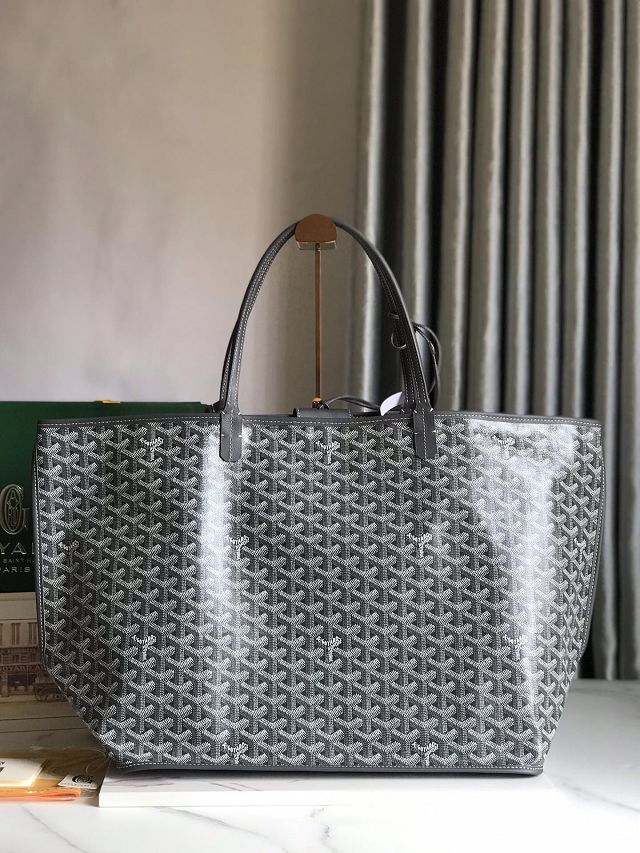 Goyard original calfskin&canvas reversible anjou GM bag GY0088 grey