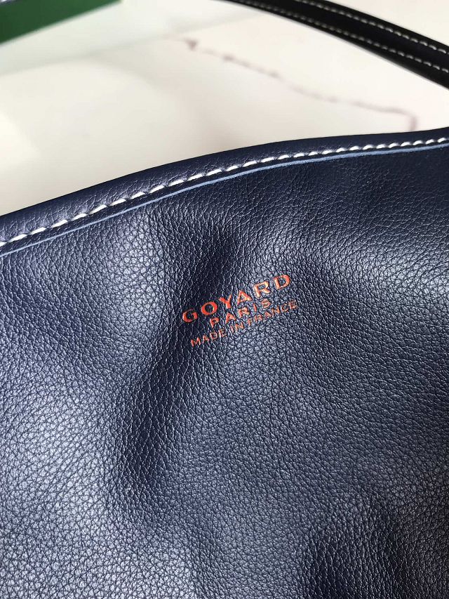 Goyard original calfskin&canvas reversible anjou GM bag GY0088 navy blue