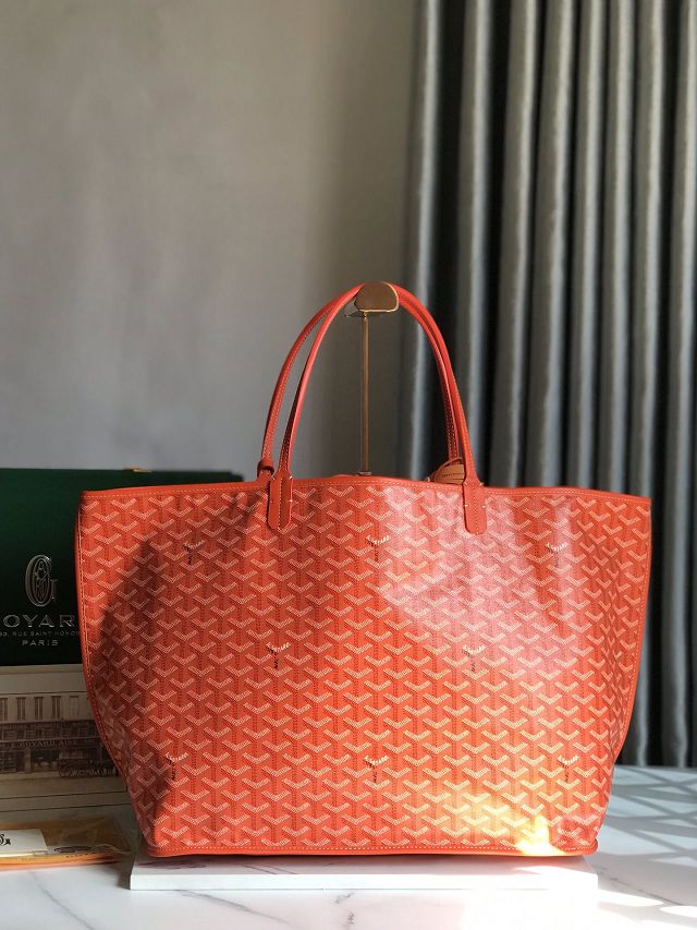 Goyard original calfskin&canvas reversible anjou GM bag GY0088 orange