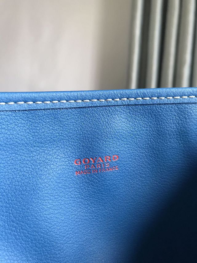 Goyard original calfskin&canvas reversible anjou PM bag GY0087 blue