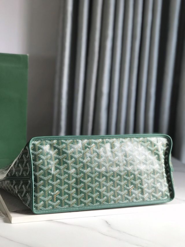 Goyard original calfskin&canvas reversible anjou PM bag GY0087 green