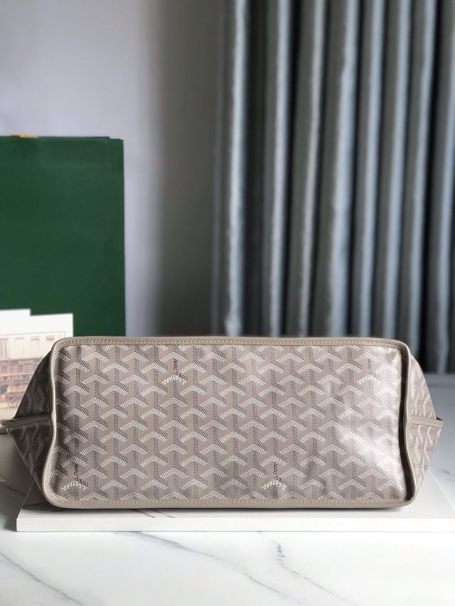 Goyard original calfskin&canvas reversible anjou GM bag GY0088 light grey