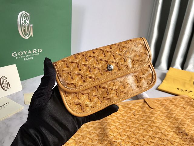 Goyard original calfskin&canvas reversible anjou PM bag GY0087 yellow