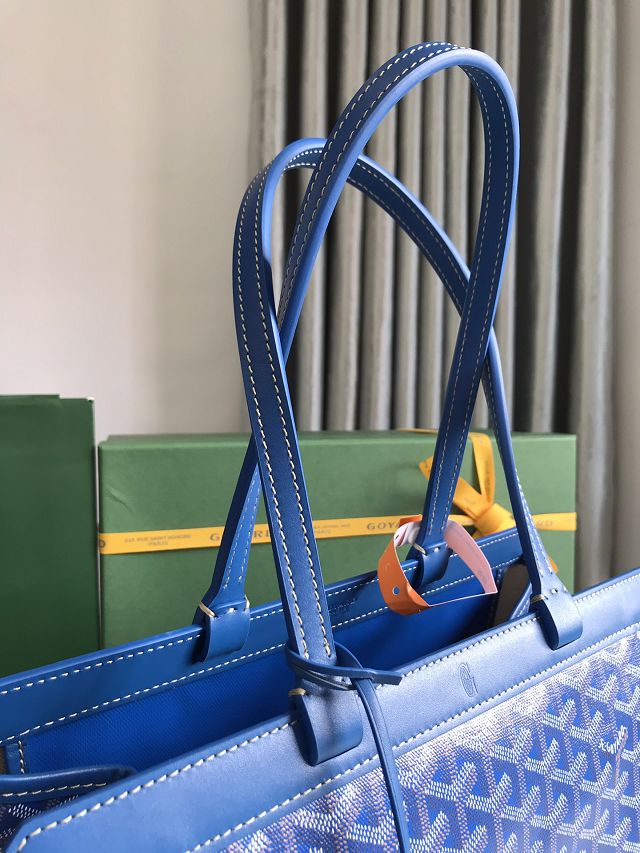 Goyard original canvas bellechasse biaude PM bag GY0091 blue