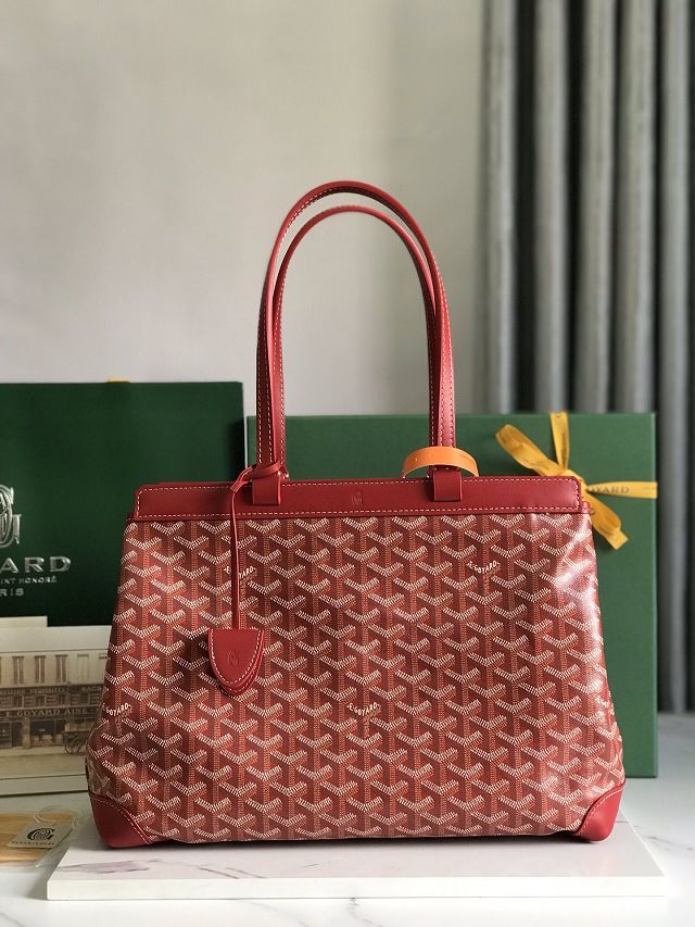 Goyard original canvas bellechasse biaude PM bag GY0091 red