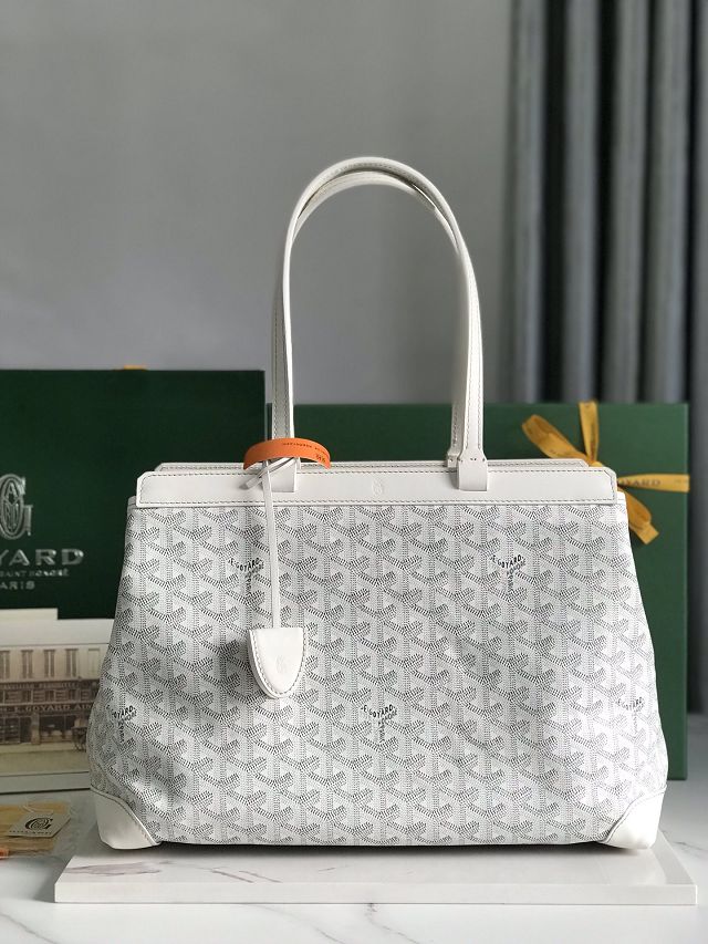 Goyard original canvas bellechasse biaude PM bag GY0091 white