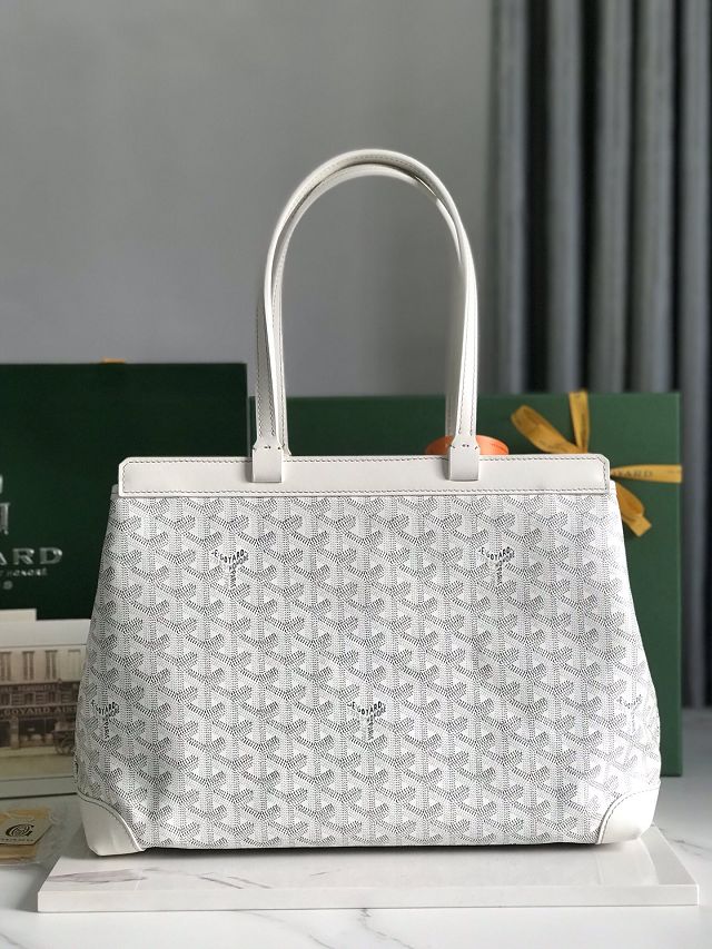 Goyard original canvas bellechasse biaude PM bag GY0091 white