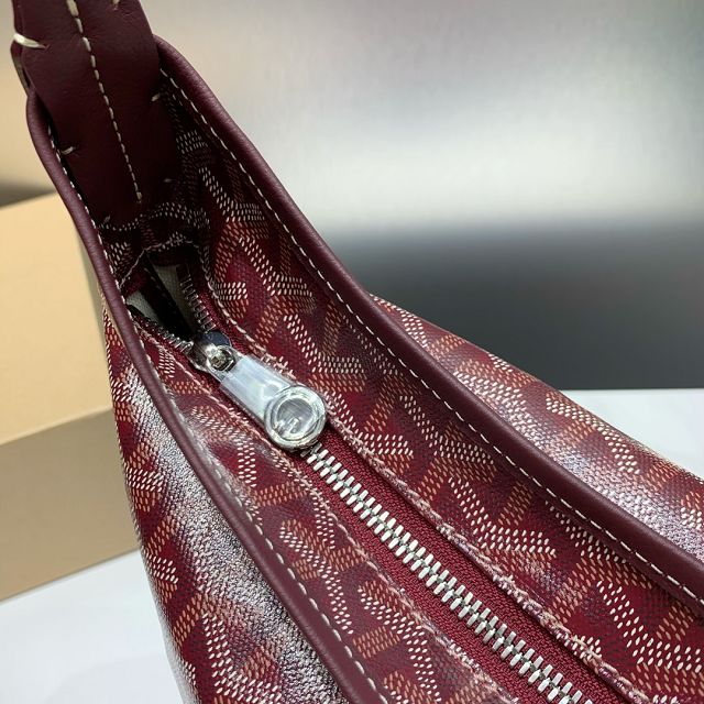 Goyard original canvas boheme hobo bag GY0094 burgundy