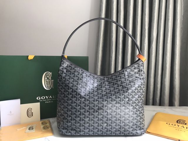 Goyard original canvas boheme hobo bag GY0094 grey