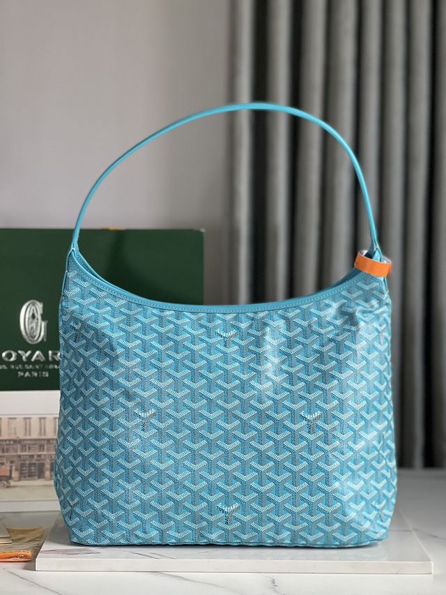 Goyard original canvas boheme hobo bag GY0094 sky blue