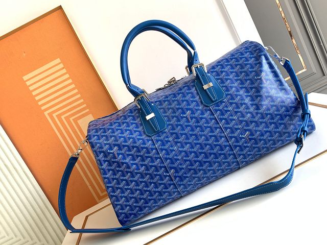 Goyard original canvas boston 45 bag GY0096 blue