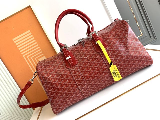 Goyard original canvas boston 45 bag GY0096 red