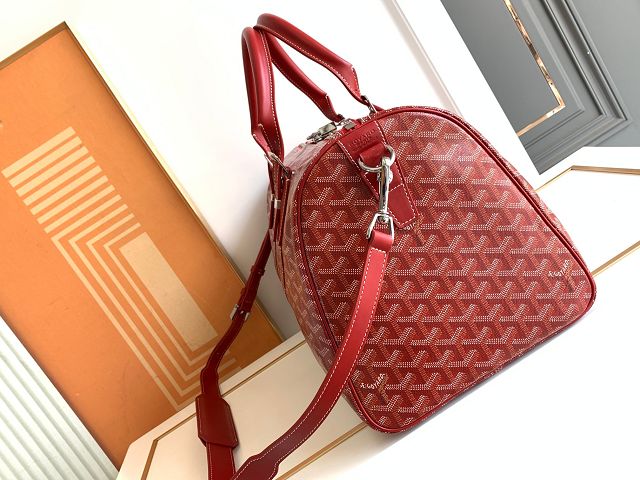 Goyard original canvas boston 45 bag GY0096 red