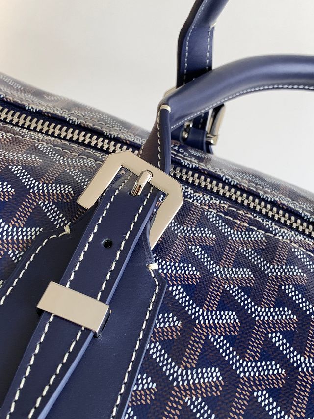 Goyard original canvas boston 50 bag GY0097 navy blue