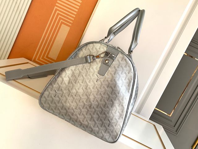 Goyard original canvas boston 50 bag GY0097 silver