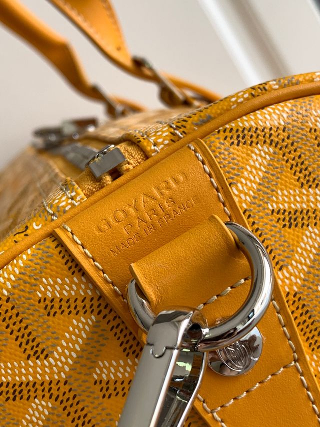 Goyard original canvas boston 50 bag GY0097 yellow