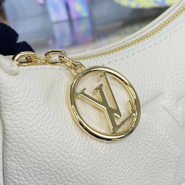 Louis vuitton original calfskin mini moon bag M82519 white