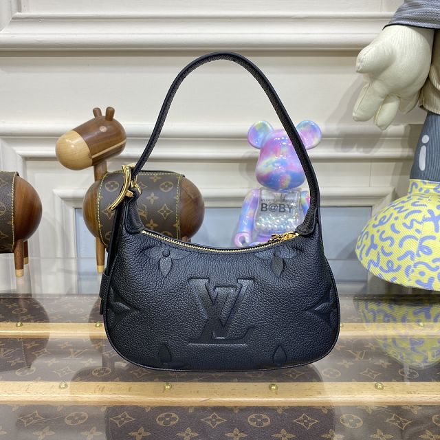 Louis vuitton original calfskin mini moon bag M82391 black