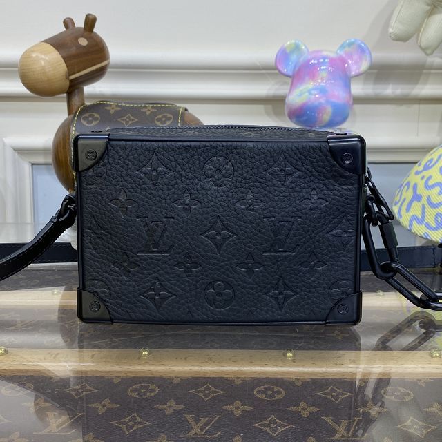 Louis vuitton original calfskin mini soft trunk M55702 black