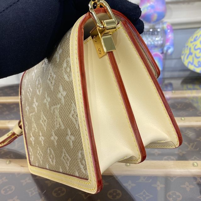 Louis vuitton original monogram canvas dauphine pm M22826 gold